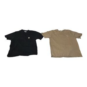 BUNDLE Carhartt Men's Iconic K87 Loose Fit Heavyweight Pocket T-Shirt